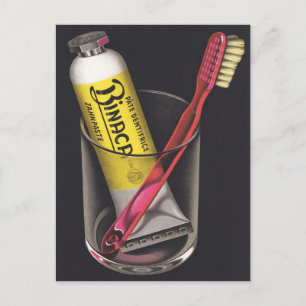 Cartão postal com Cartaz Vintage de Vanguarda