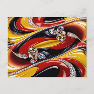 Cartão postal com desenho de cores belgas