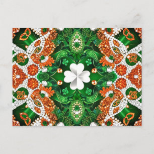 Cartão postal com Design de cores da Irlanda