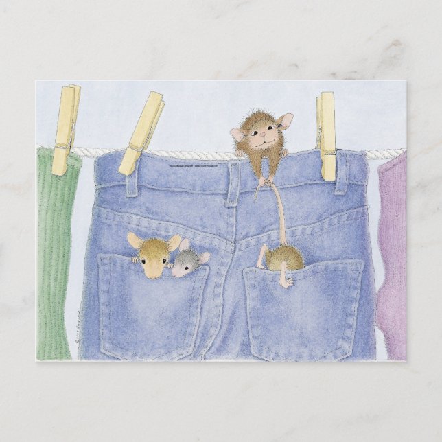 Cartão postal com Designs de mouse doméstico® (Frente)