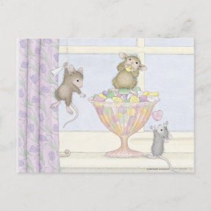 Cartão postal com Designs de mouse doméstico®