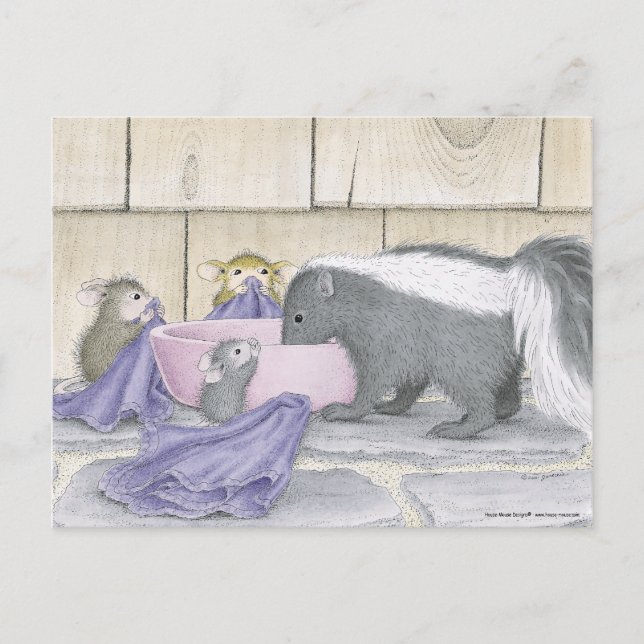 Cartão postal com Designs de mouse doméstico® (Frente)