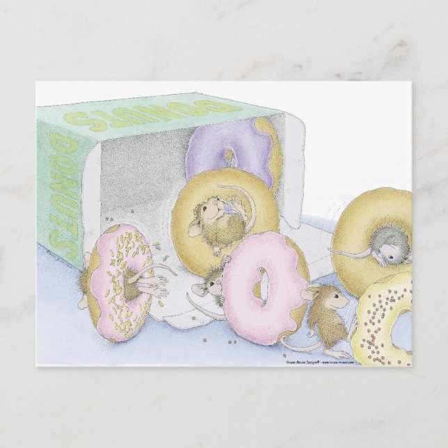 Cartão postal com Designs de mouse doméstico® (Frente)