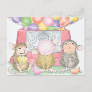 Cartão postal com Designs de mouse doméstico®