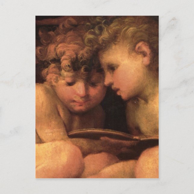 Cartão postal com dois ângulos curvados (Frente)