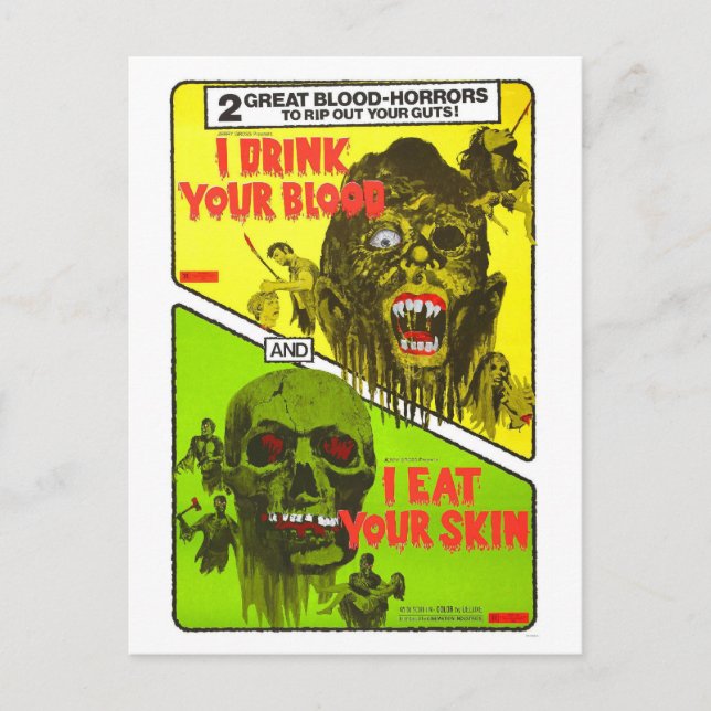 CARTÃO POSTAL COM DOIS RECURSOS HORROR (Frente)