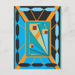 Cartão postal com estilo Art Deco