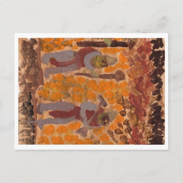 Cartão postal com figuras embaralhadas misteriosas (Frente)