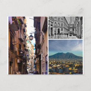 Cartão postal com fotos em Nápoles 3