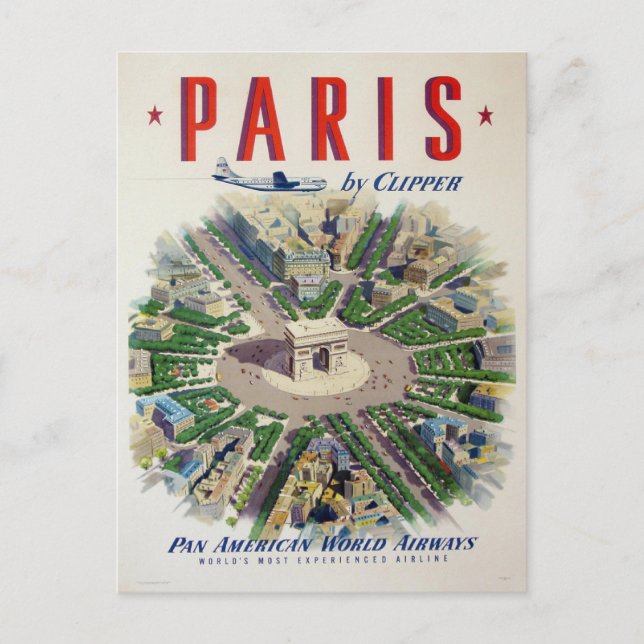 Cartão postal com Impressão de Poster de anúncio d (Frente)