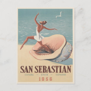 Cartão postal com Impressão de propaganda de San S