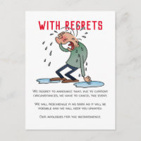 Com Lamenta Cartoon de Cancelamento de Eventos Adi