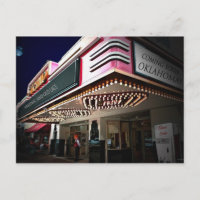 Cartão postal com luzes de cinema