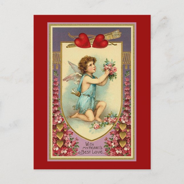 Cartão Postal Com o amor do meu coração (Frente)