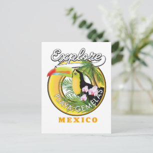Cartão postal com o logotipo viagem do Oaxaca Mexi