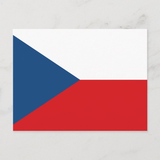 Cartão postal com o Sinalizador da República Checa (Frente)