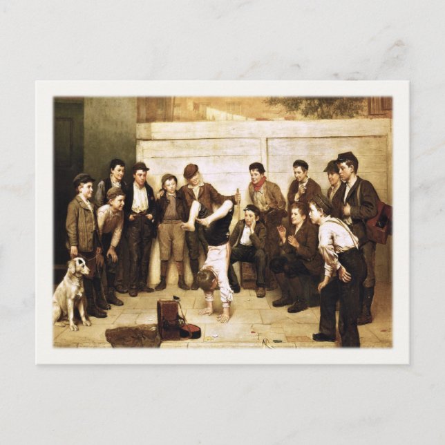 Cartão postal com pintura de John George Brown (Frente)