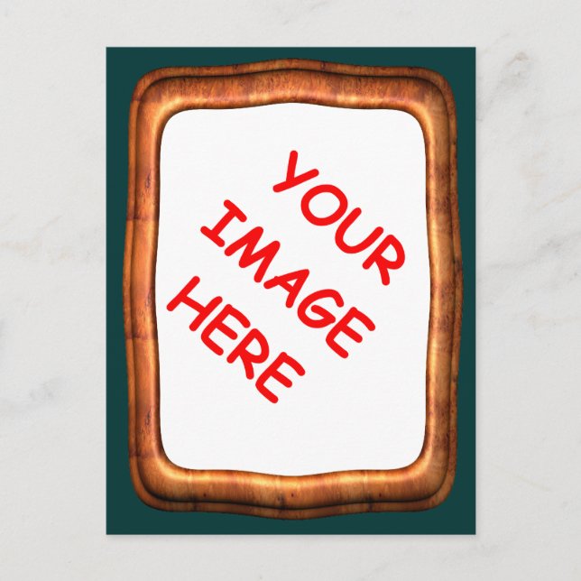 cartão postal com quadro para a sua fotografia (Frente)