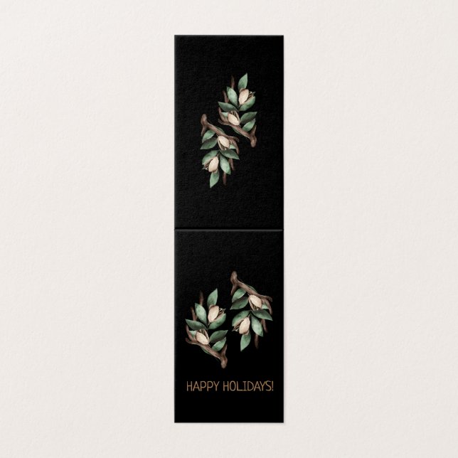 Cartão-postal com ramificação verde (Exterior Desdobrado)