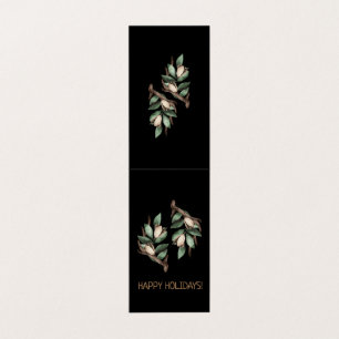 Cartão-postal com ramificação verde