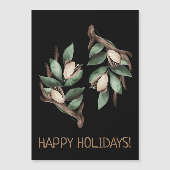 Cartão-postal com ramificação verde (Frente)