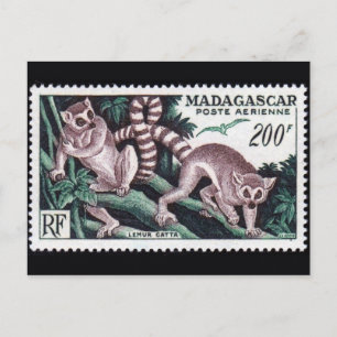 Cartão postal com selo gravado antigo