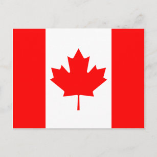 Cartão postal com Sinalizador Canadá