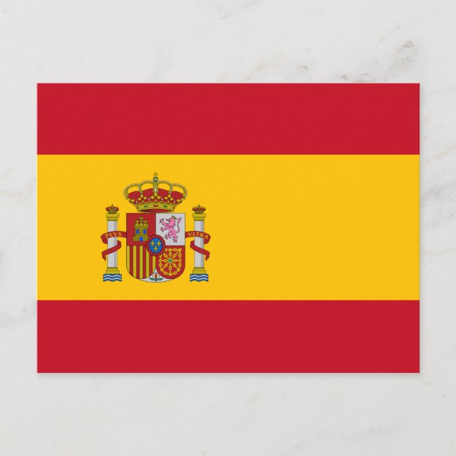Cartão postal com Sinalizador espanha (Espanhol) (Frente)