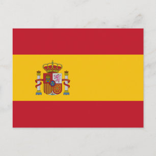 Cartão postal com Sinalizador espanhol