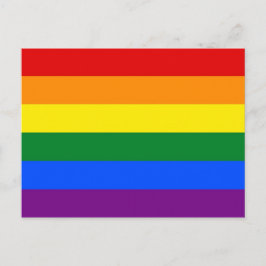 Cartão postal com Sinalizador LGBT Arco-Íris
