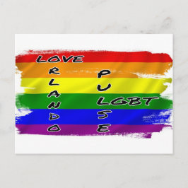 Cartão postal com Sinalizador LGBT de Pulso