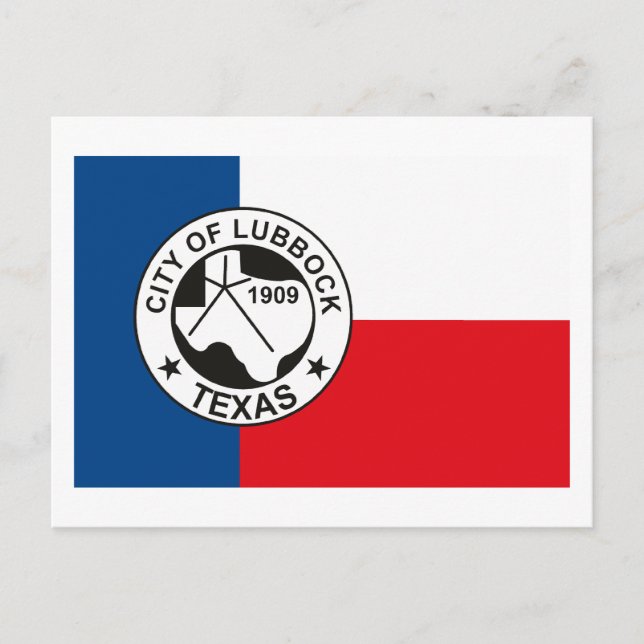 Cartão postal com Sinalizador Lubbock (Frente)