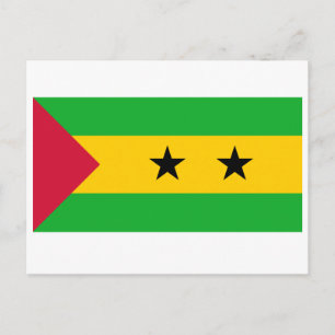 Cartão postal com Sinalizador São Tomé e Prínc