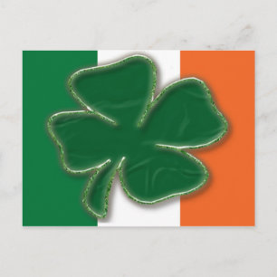Cartão postal com Sinalizador Shamrock