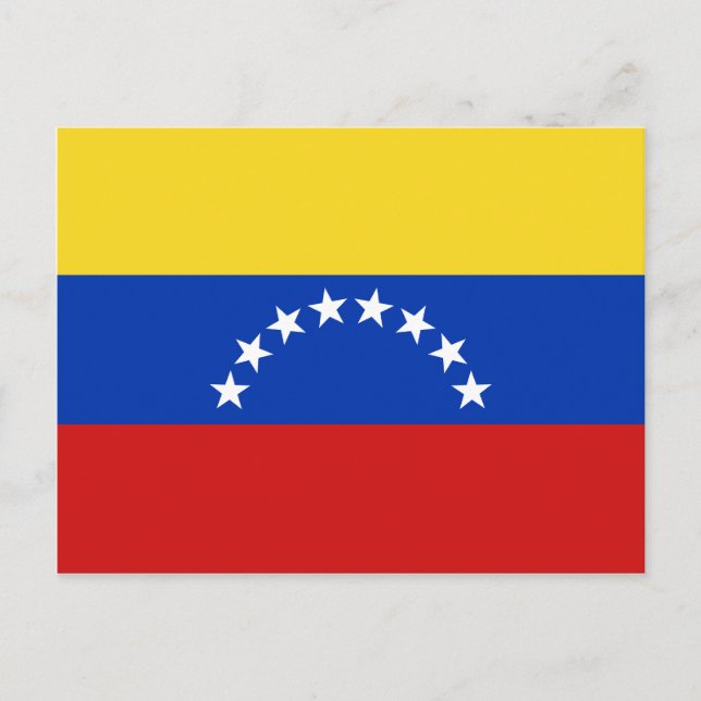 Cartão postal com Sinalizador Venezuela (Frente)