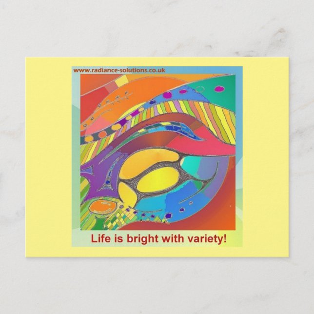 Cartão postal com texto orgânico Bold LifeScan (Frente)