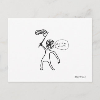 cartão postal com valor líquido