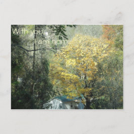 Cartão Postal Com você, estou em casa.