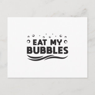 Cartão Postal Coma As Minhas Bolhas Nadando Natação Nadadora P