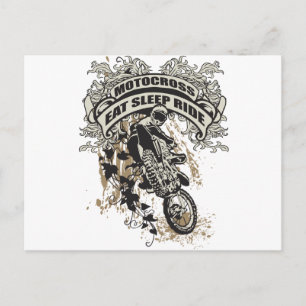 Cartão Postal Coma, Dorme, Rode Motocross