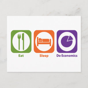 Cartão Postal Coma, durma, faça economia