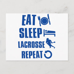 Cartão Postal Coma lacrosse de sono