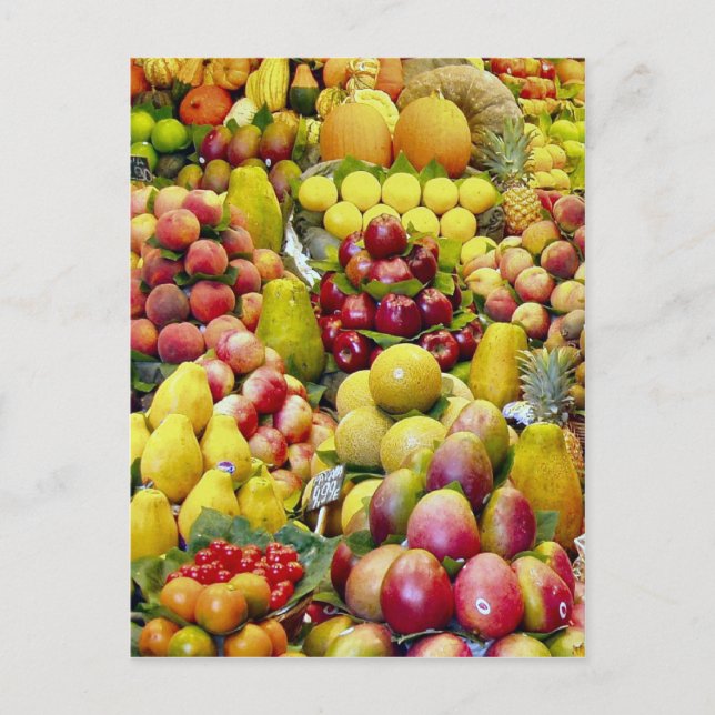 Cartão Postal Coma mais fruta (Frente)