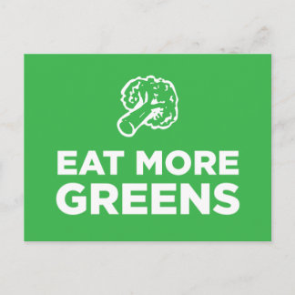Cartão Postal Coma Mais Verduras