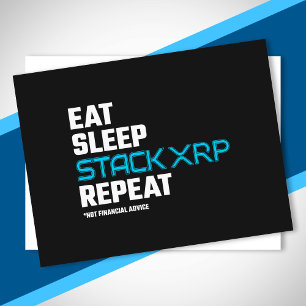Cartão Postal Coma Memória de Cotação XRP Cripto Engraçado da Pi