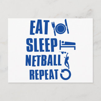 Cartão Postal Coma Netball em sono