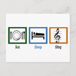 Cartão Postal Coma o canto do sono