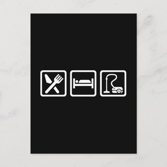 Cartão Postal Coma o sono limpo (Frente)