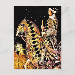Cartão Postal Comandante em Horseback