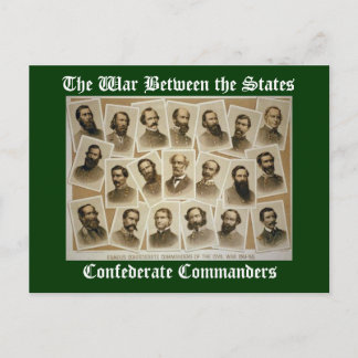 Cartão Postal Comandantes Confederados